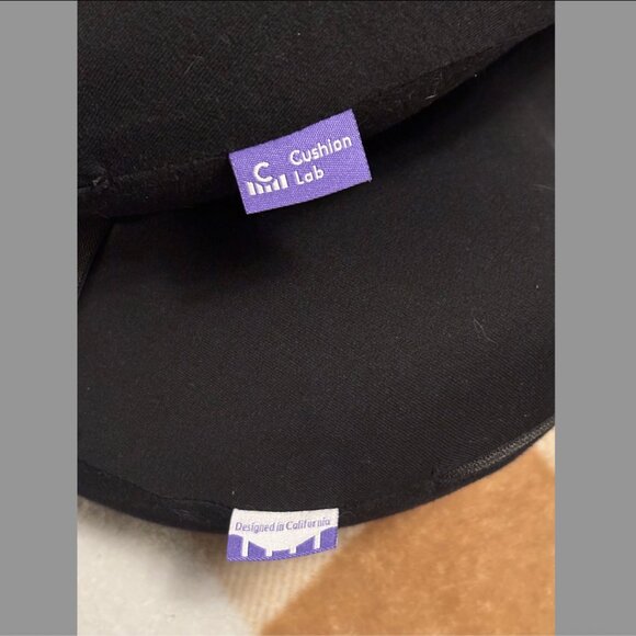 Cushion Lab - Back Relief Lumbar Pillow - Black - Picture 4 of 5